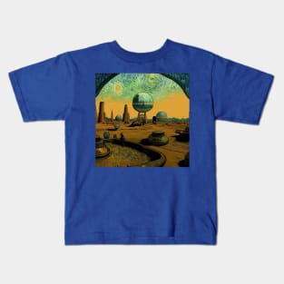 Starry Night in Mos Eisley Tatooine Kids T-Shirt